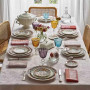 Coffret de 4 assiettes plates Poésie, Faïencerie de Gien