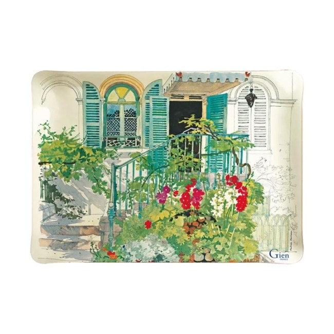 Petit plateau acrylique Paris Giverny, Faïencerie de Gien
