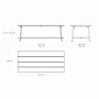 Table Fred 220 x 100 cm, Fatboy