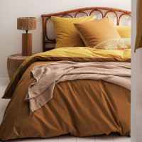 Housse de couette Bons jours curry doré, Essix