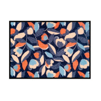Tapis de patio Tulipes bleues, Derrière la porte