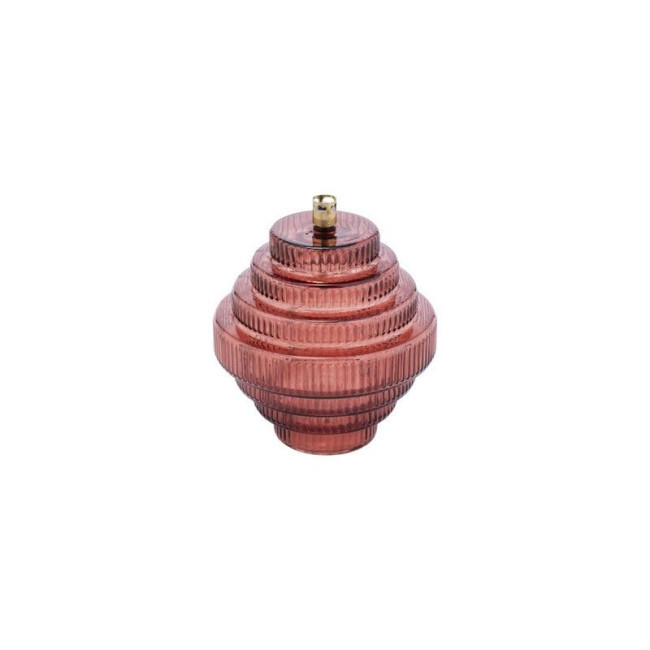 Lampe à huile Twin Laiton Amarante, Peri Living