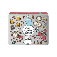 Boîte à Dosettes de Café Zinc, Derrière la porte