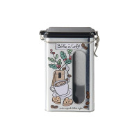 Boîte à café Hermétique Coeurs, Derrière la porte