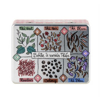 Boîte à thés Variés compartimentée, Derrière la porte