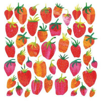 Serviettes en papier Strawberry, PaperProduct Design