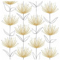 Serviettes en papier Flowers on Fire Gold, PaperProduct Design