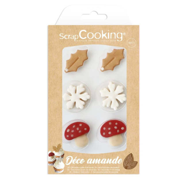 Décorations Hiver en pâte d'amande, Scrapcooking