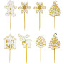 8 Bougies Noël dorées, Scrapcooking
