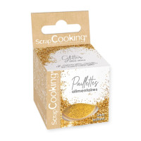 Paillettes alimentaires Or, ScrapCooking