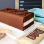 3 Moules Layer Cake rectangulaires en Silicone, Scrapcooking