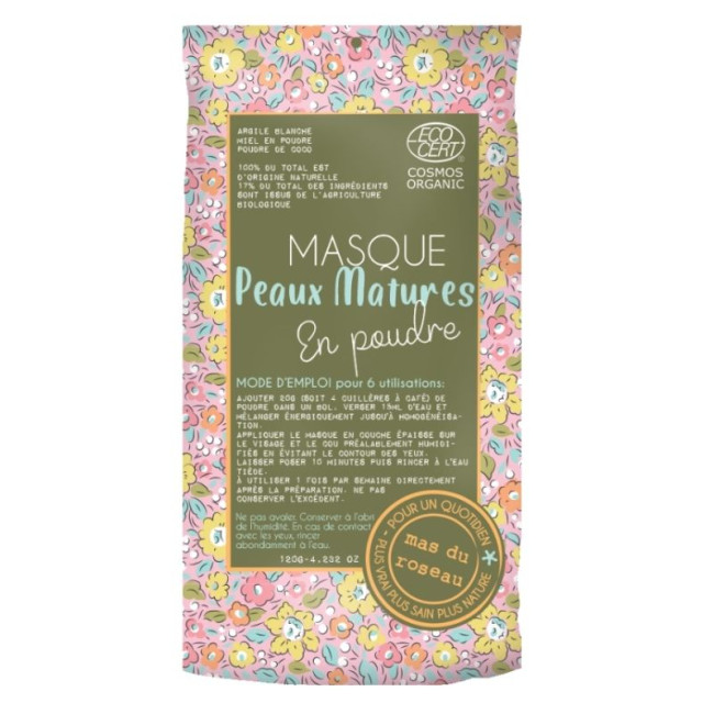 Masque Peaux matures en poudre, Mas du Roseau