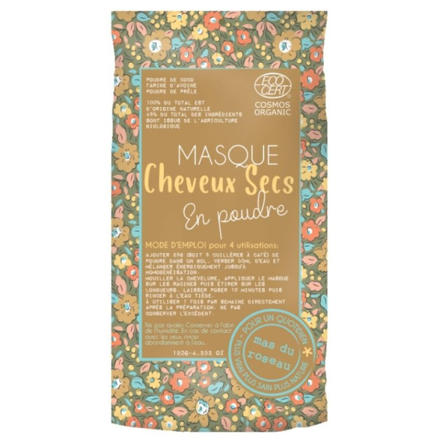 Masque Cheveux secs en poudre, Mas du Roseau