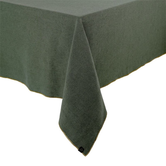 Nappe en lin et coton Verone Kaki, Haomy