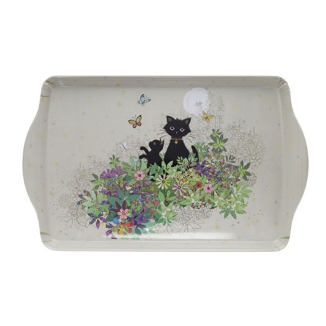 Grand plateau en mélamine Bug Art Chat Jardin, Kiub