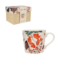 Mug XL 43 cl Fleurs Papillons Jaune, Kiub