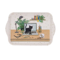 Plateau en mélamine Bug Art Chaton Ordi, Kiub