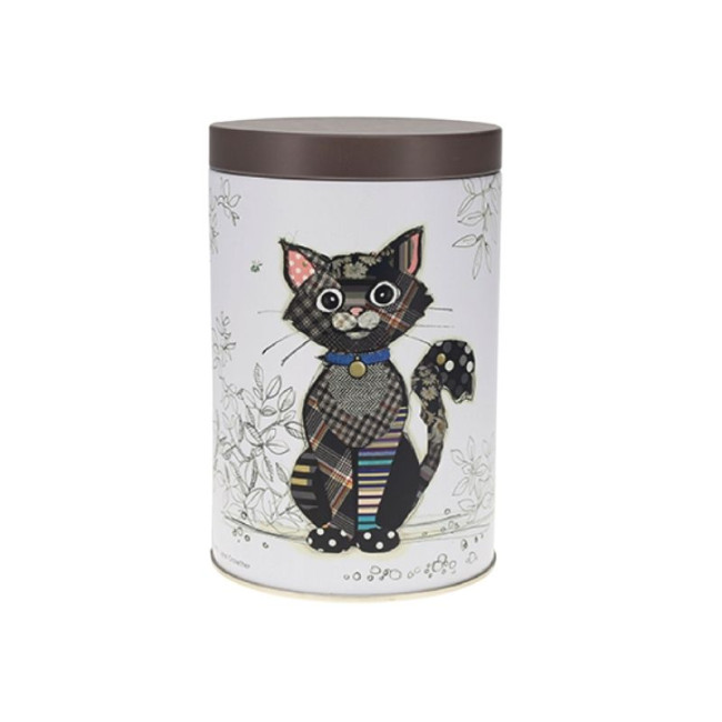 Boîte ronde en Métal Chat Noir Kook, Kiub