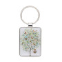 Porte Clés rectangle Oiseaux Arbre, Kiub