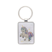 Porte Clés rectangle Licorne Kook, Kiub
