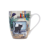 Mug 34 cl Bug Art Chaton Ordi, Kiub