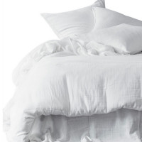 Housse de couette Mykonos Blanc, Haomy