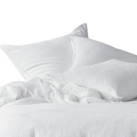 Lot de 2 Taies d'oreiller Mykonos Blanc, Haomy