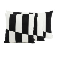 Housse de Coussin Sidney Noir, Haomy