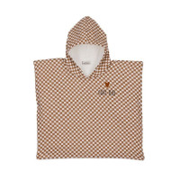 Poncho 3/6 ans en Gaze de coton Damier, Atelier Wagram