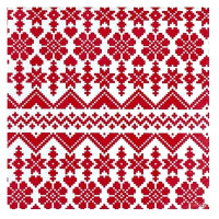 Serviettes en papier Cocktail Jacquard rouge, Françoise PAVIOT