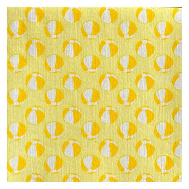 Serviettes en papier Ballon Jaune, Françoise PAVIOT