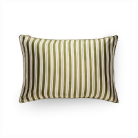 Taie d'Oreiller en Soie 51 x 76 cm Rayure verte, Emily's Pillow