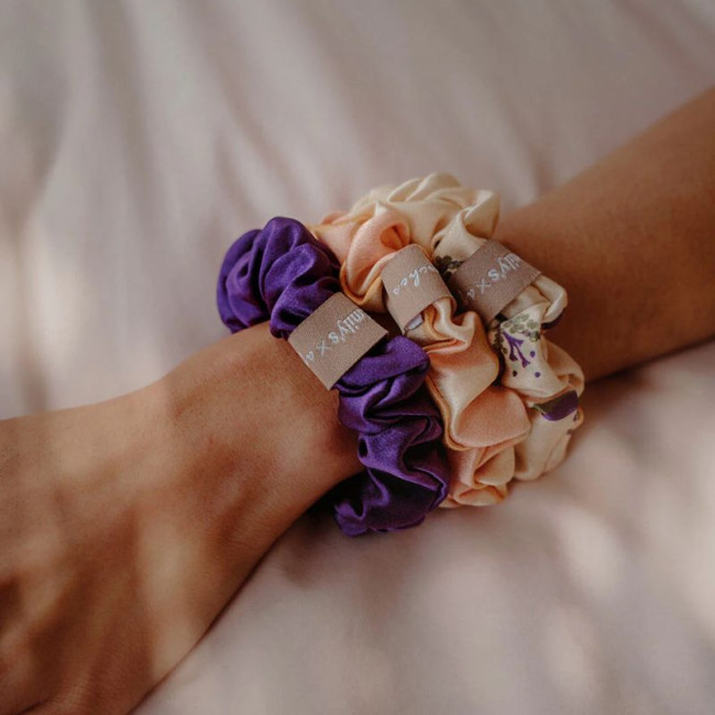 Trio de Chouchous en Soie, Emily's Pillow x Apaches Collections