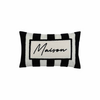 Coussin Influence Maison Noir 30x50 cm, Opjet