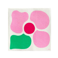 Serviettes en papier Fleur Pop Rose, Françoise PAVIOT