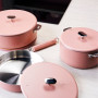 La Merveilleuse Sauteuse amovible en inox Rose Guimauve, Cookut