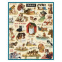 Puzzle 1000 pièces Vintage Dogs, Cavallini & Co