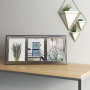 Cadre 3 photos double-paroi verre Prisma, Umbra