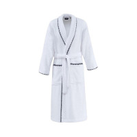Peignoir Mixte Col Châle CASA BORGO Blanc, Sensei