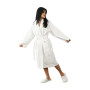 Peignoir Mixte en Coton WAFFLE KNOTE Blanc, Sensei
