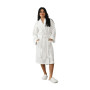 Peignoir Mixte en Coton WAFFLE KNOTE Blanc, Sensei