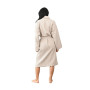 Peignoir Mixte en Coton WAFFLE KNOTE Sable, Sensei