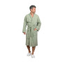 Peignoir Mixte en Coton WAFFLE KNOTE Sauge, Sensei