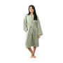 Peignoir Mixte en Coton WAFFLE KNOTE Sauge, Sensei