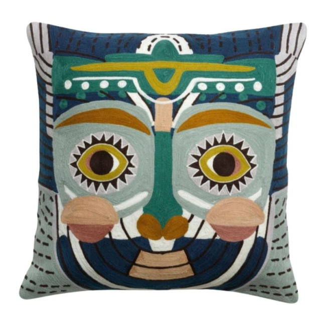 Coussin brodé Yaku Multico, Vivaraise