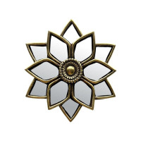 Déco murale fleur miroir facettes, Emdé
