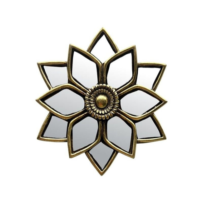 Déco murale fleur miroir facettes, Emdé