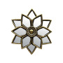 Déco murale fleur miroir facettes, Emdé