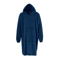 Poncho Polaire à Capuche Doux & Chaud KAPRA Denim, Sensei