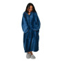 Poncho Polaire à Capuche Doux & Chaud KAPRA Denim, Sensei